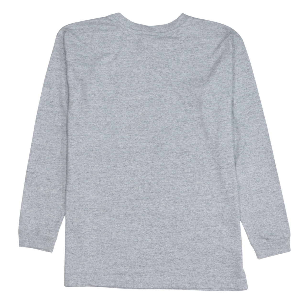 Champion Men's Grey Long Sleeve Crew Neck Logo T-Shirt Size S