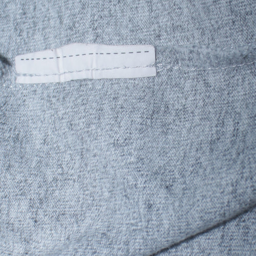 Champion Men's Grey Long Sleeve Crew Neck Logo T-Shirt Size S
