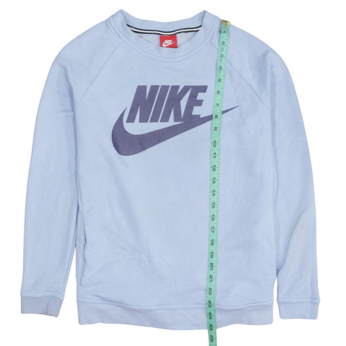 Nike Women’s Light Blue Logo Pullover Sweatshirt Size M