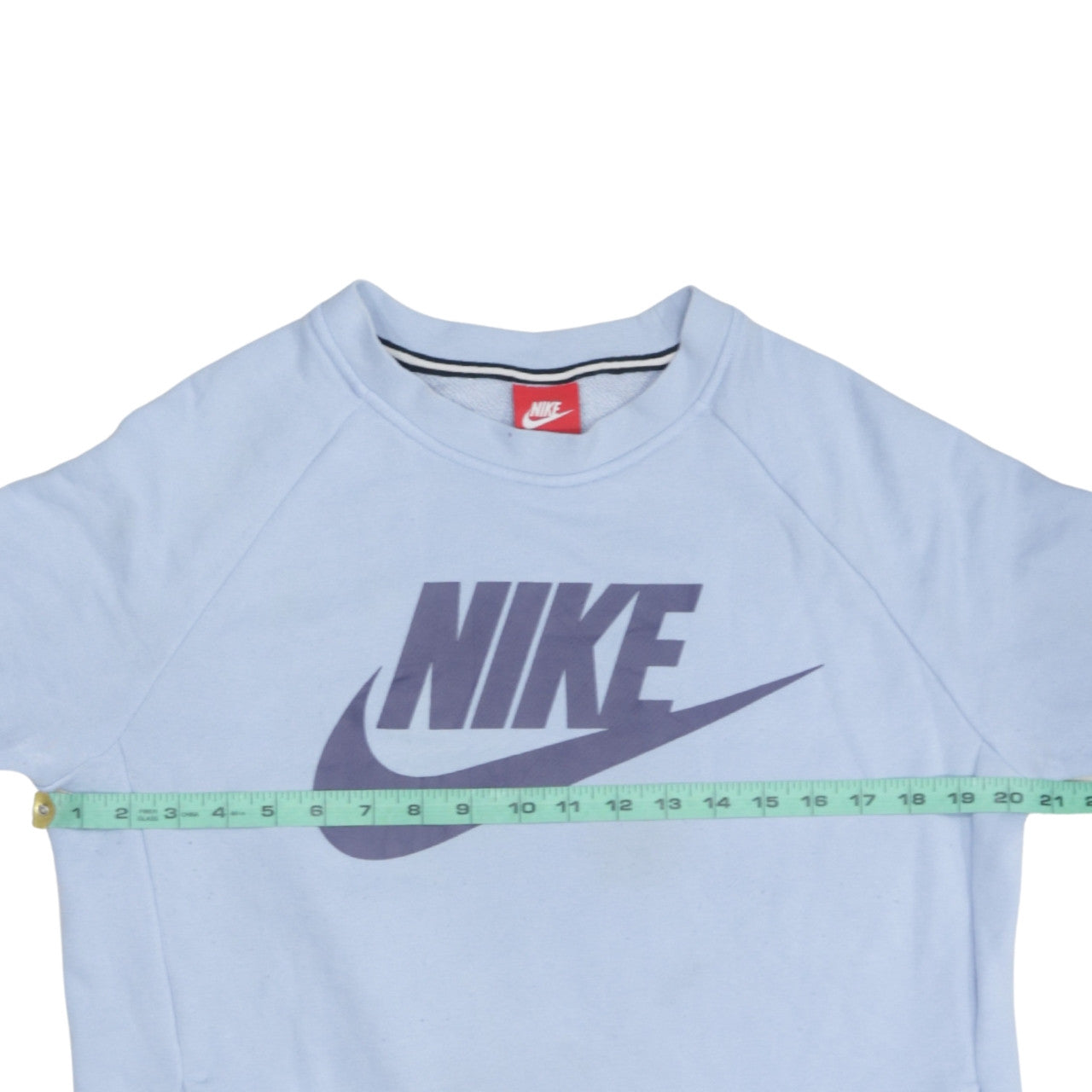 Nike Women’s Light Blue Logo Pullover Sweatshirt Size M