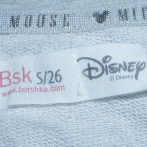 Bershka Disney Womens Grey Mickey Mouse Sweatshirt Size S