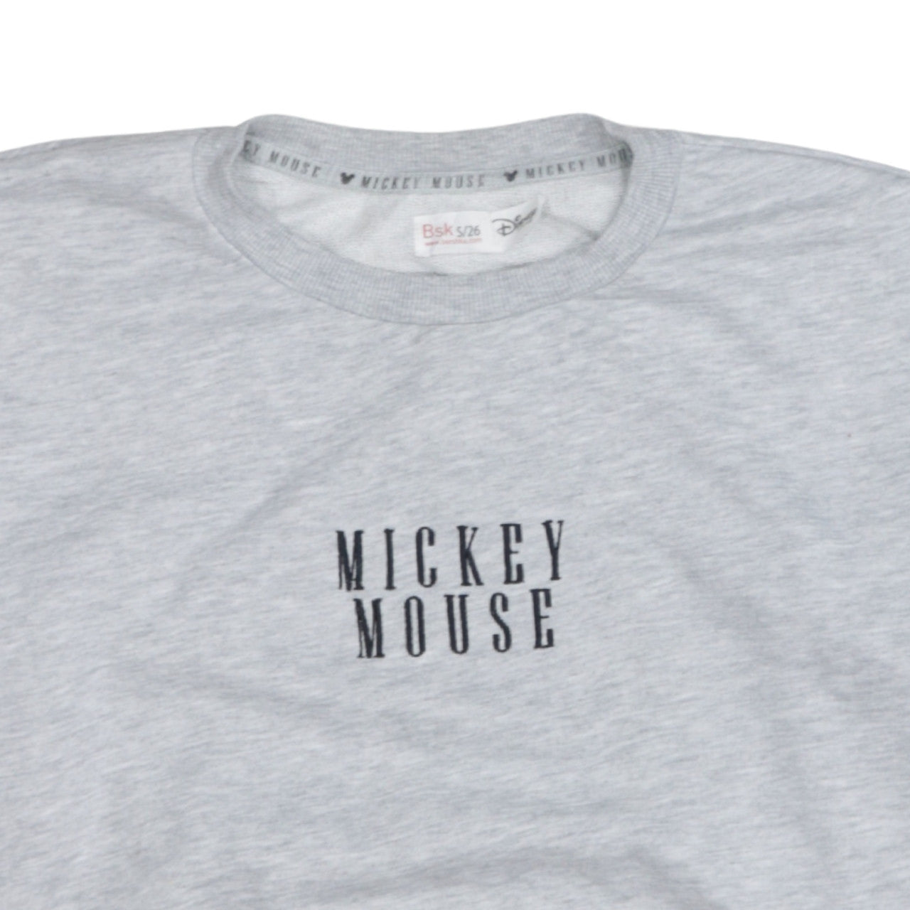 Bershka Disney Womens Grey Mickey Mouse Sweatshirt Size S