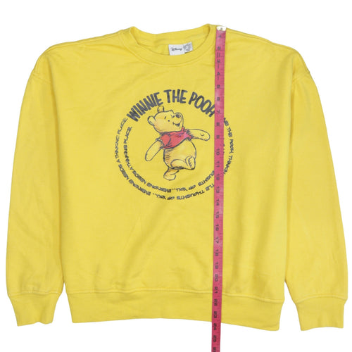 Disney Winnie the Pooh Yellow Sweatshirt Primark Women M 12/14
