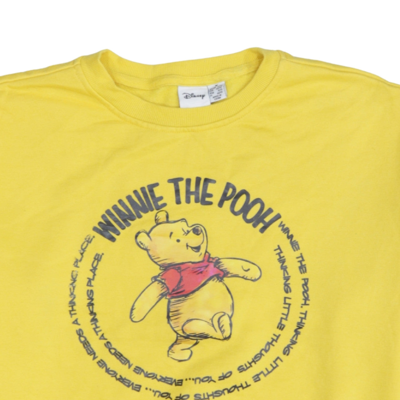 Disney Winnie the Pooh Yellow Sweatshirt Primark Women M 12/14