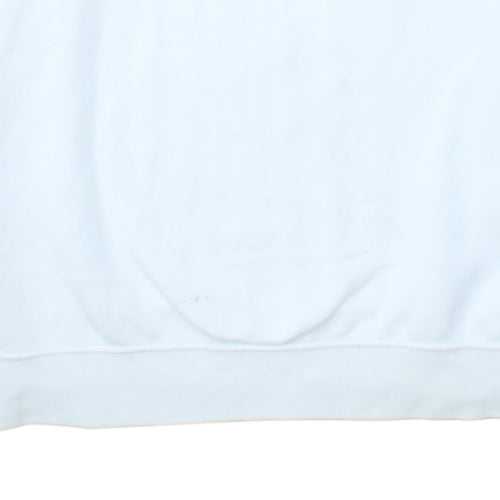 Nike Men's White AIR Logo Pullover Sweatshirt L