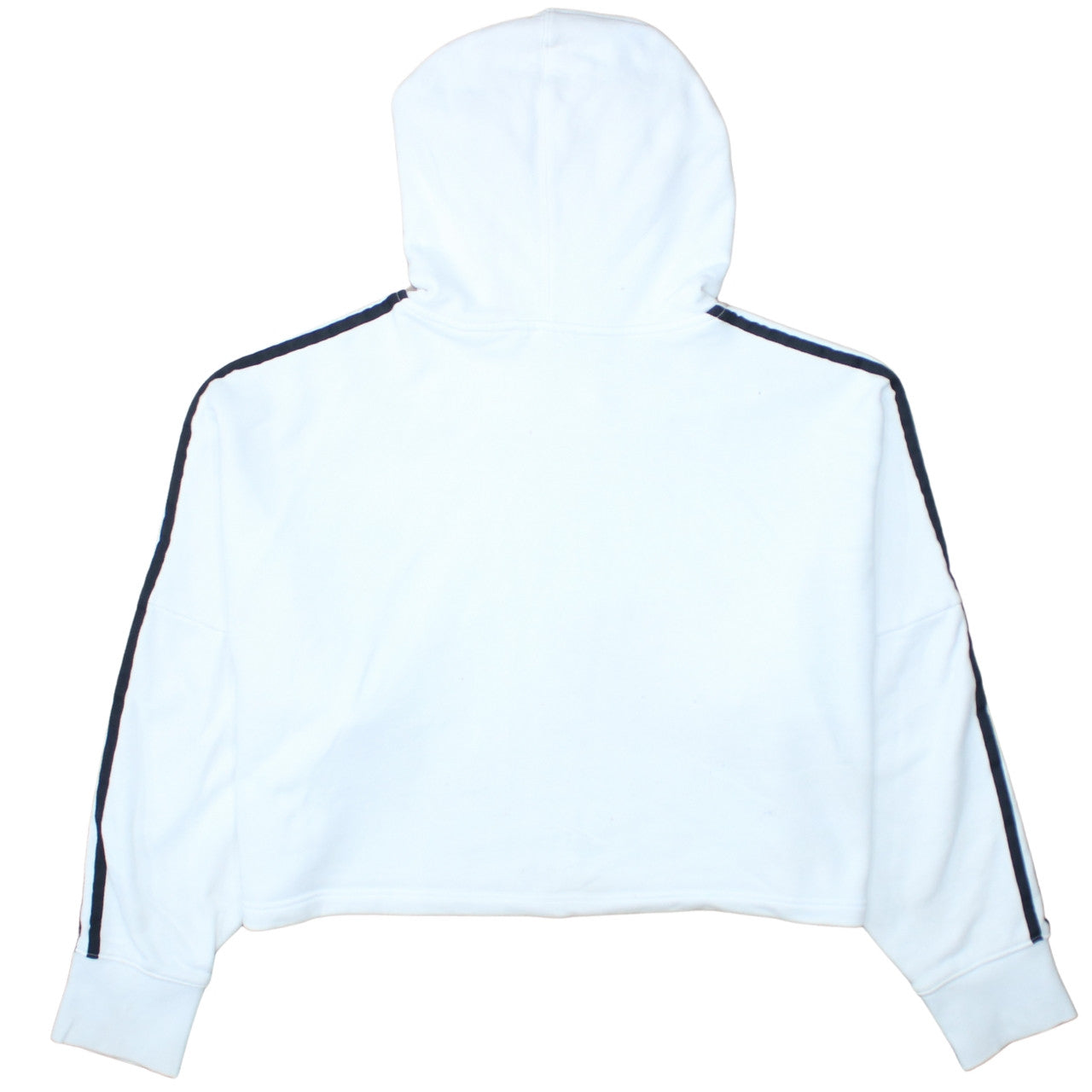 Adidas Women White Hooded Pullover Hoodie Size 18 Cotton Blend