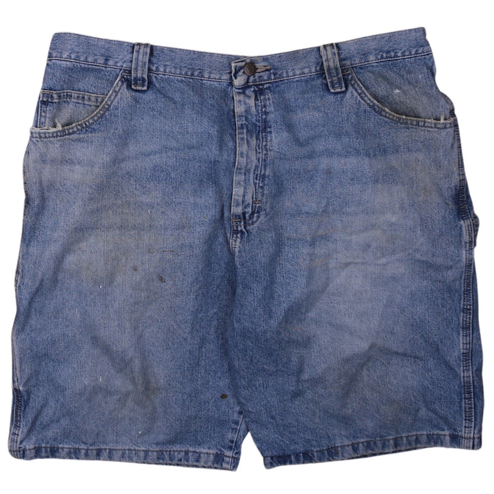 Wrangler Men's Blue Cargo Denim Carpenter Shorts Size 40