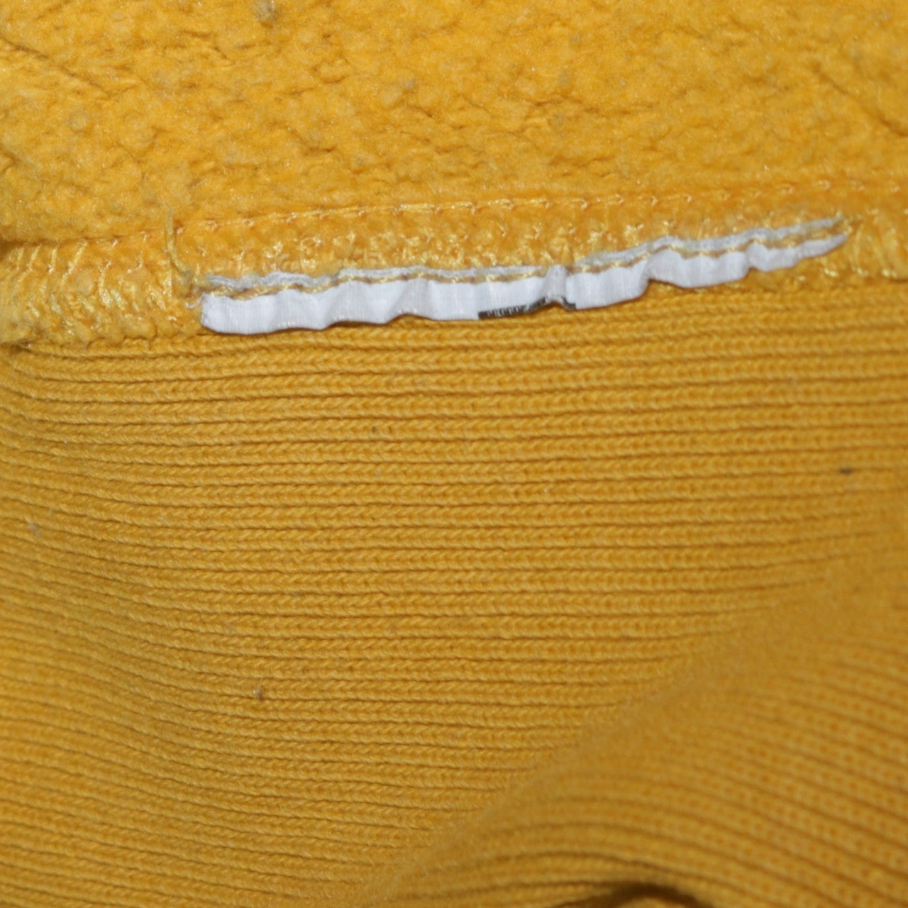 Champion Men's Yellow Reverse Weave Pullover Sweatshirt Medium