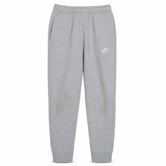 Front view of Nike Men's Grey XS Fleece Jogger Sweatpants Tapered Fit