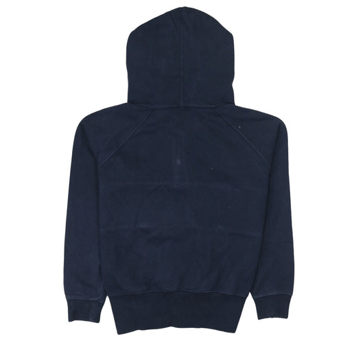 Champion Mens Navy XS 1/2 Zip Hoodie Pullover Logo Cotton