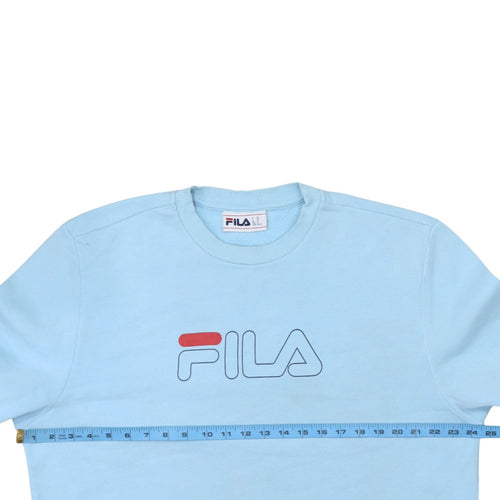 FILA Men's Blue XL Crew Neck Pullover Sweatshirt with Logo