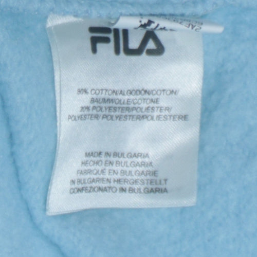 FILA Men's Blue XL Crew Neck Pullover Sweatshirt with Logo