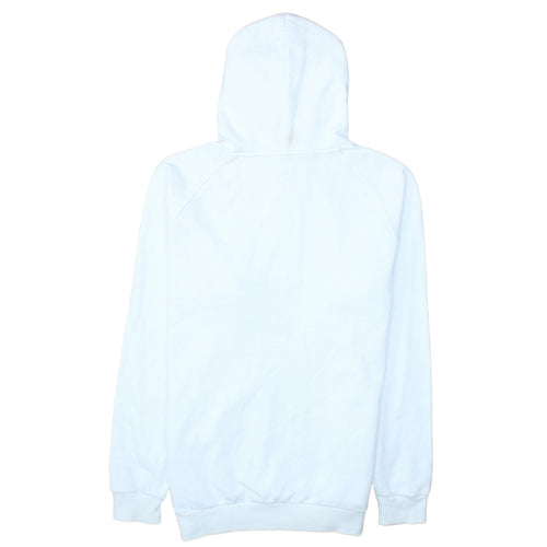 Adidas Boys White Pullover Hoodie Size 14-15 Years Essentials Logo Sweatshirt