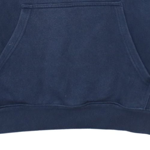Champion Men’s Blue Pullover Hoodie Medium Logo Fleece Sweatshirt