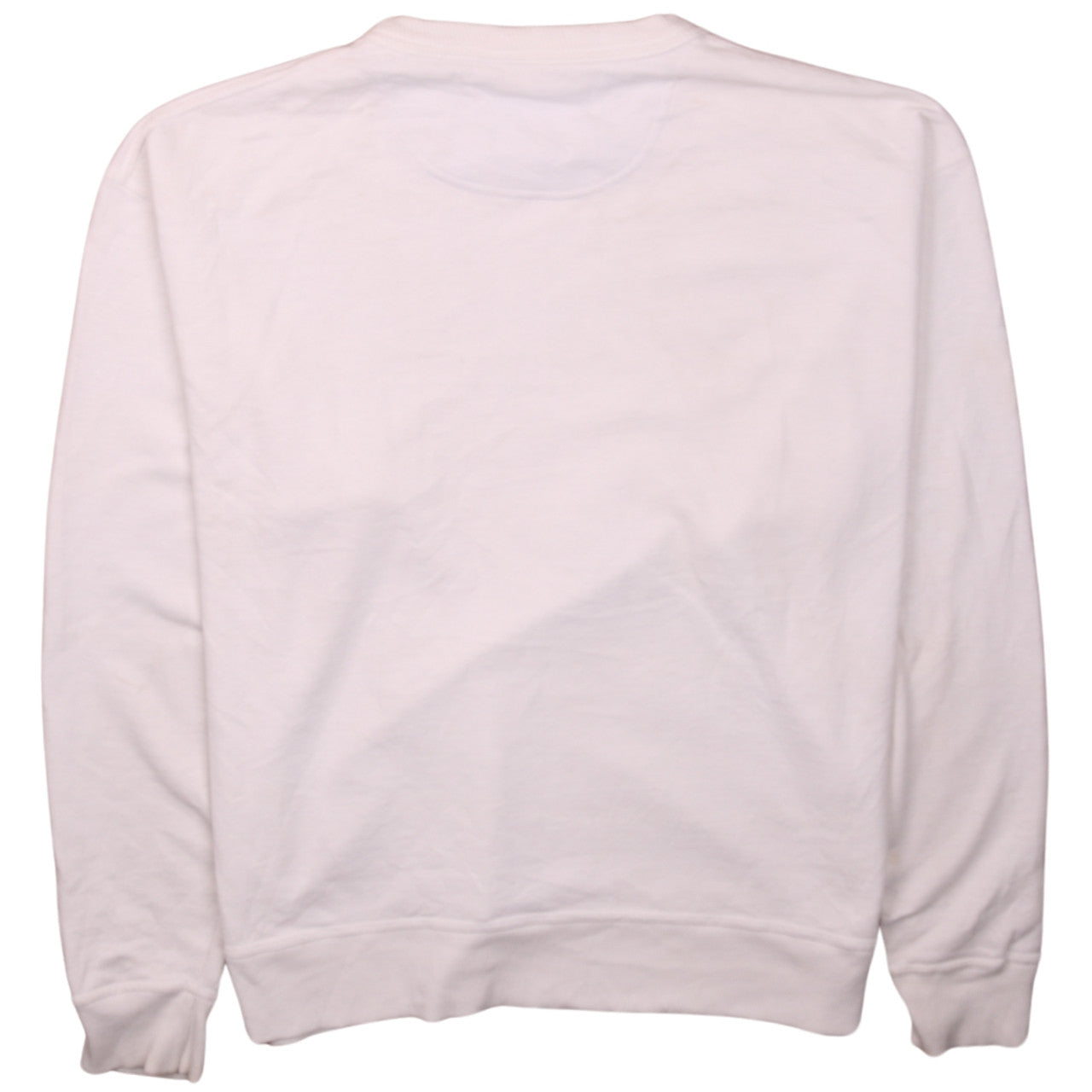 Champion Men's White Logo Crew Neck Pullover Sweatshirt L
