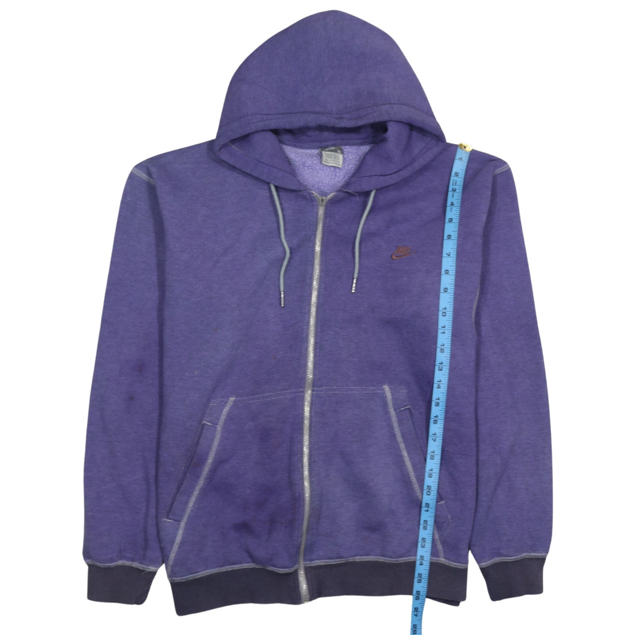 Nike Womens Purple Full Zip Hoodie XL Hooded Sweatshirt Casual