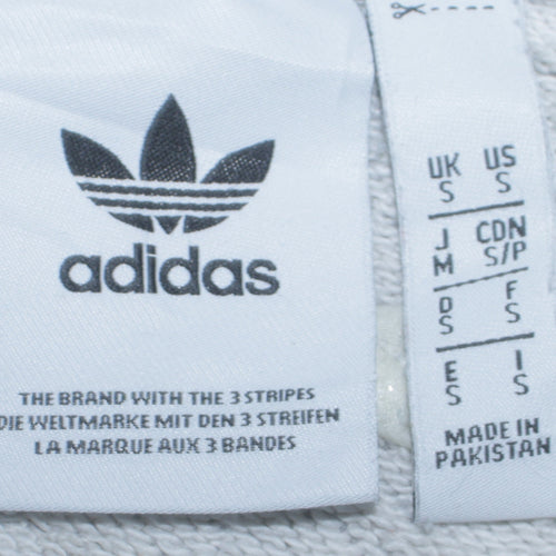 Adidas Men's Grey Crew Neck Pullover Sweatshirt Size S