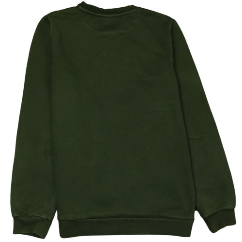 Puma Boys Green Logo Sweatshirt XL 13-14 Years Crew Neck Pullover