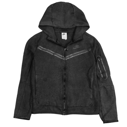 Nike Boys Black Full Zip Hoodie L 147-158cm Athletic Fit