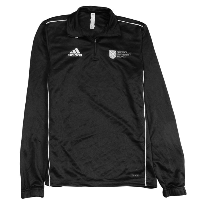 Adidas Men's Black XS 1/4 Zip Pullover Sweatshirt Queen's University Belfast