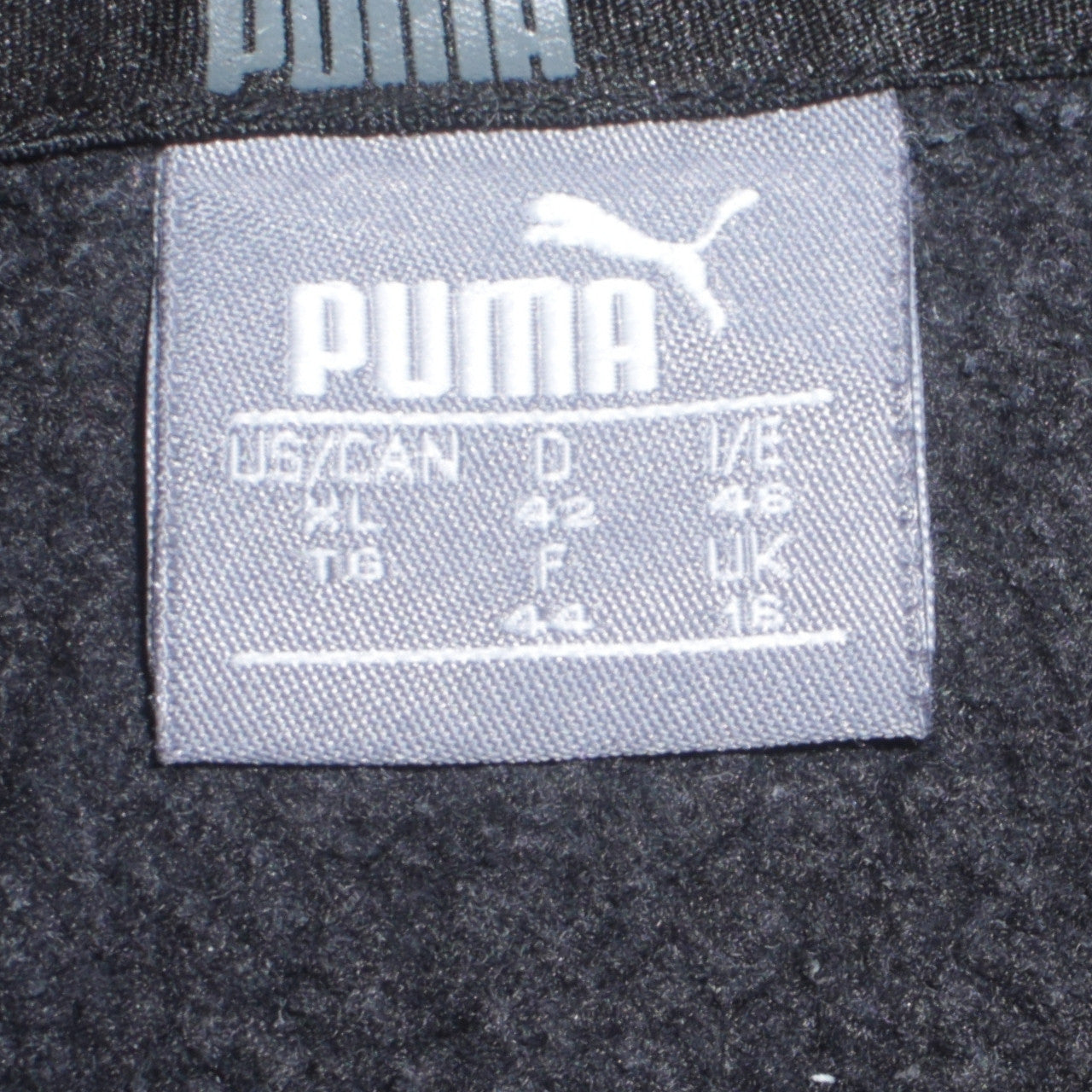 Puma Womens Black Pullover Hoodie Size 16 Logo Graphic Casual