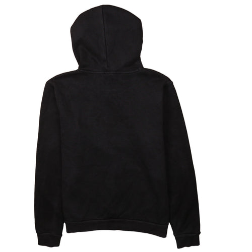 Puma Womens Black Pullover Hoodie Size 16 Logo Graphic Casual
