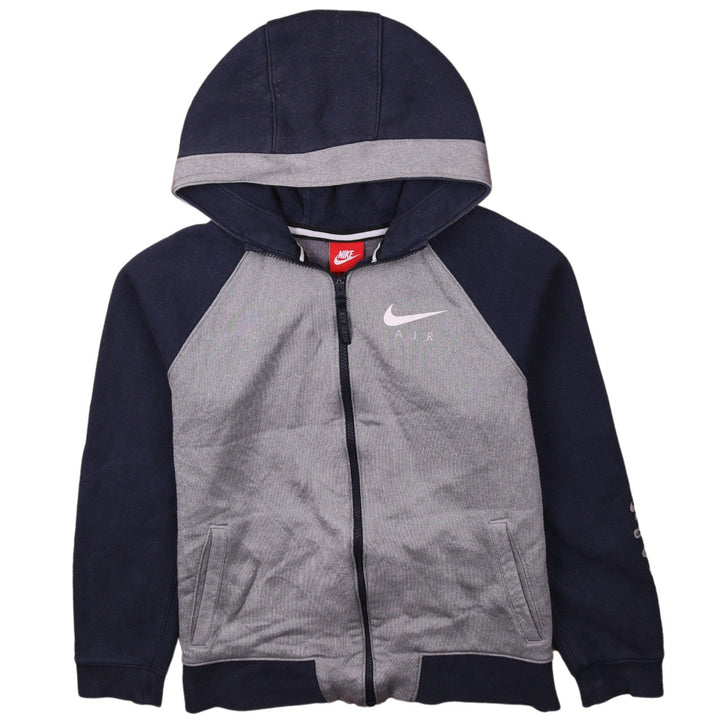Nike Boys Grey & Navy Full Zip Hoodie XL (13-15 Years) Air Logo