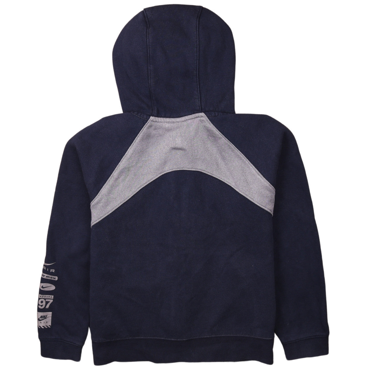 Nike Boys Grey & Navy Full Zip Hoodie XL (13-15 Years) Air Logo