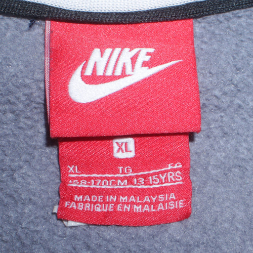 Nike Boys Grey & Navy Full Zip Hoodie XL (13-15 Years) Air Logo