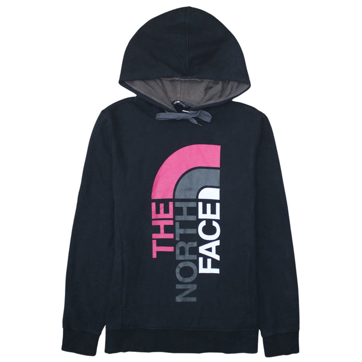 The North Face Women's Black Pullover Hoodie Size S Graphic Logo Cotton Blend