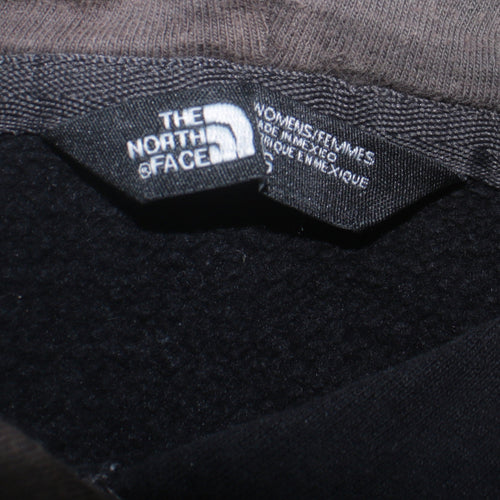 The North Face Women's Black Pullover Hoodie Size S Graphic Logo Cotton Blend