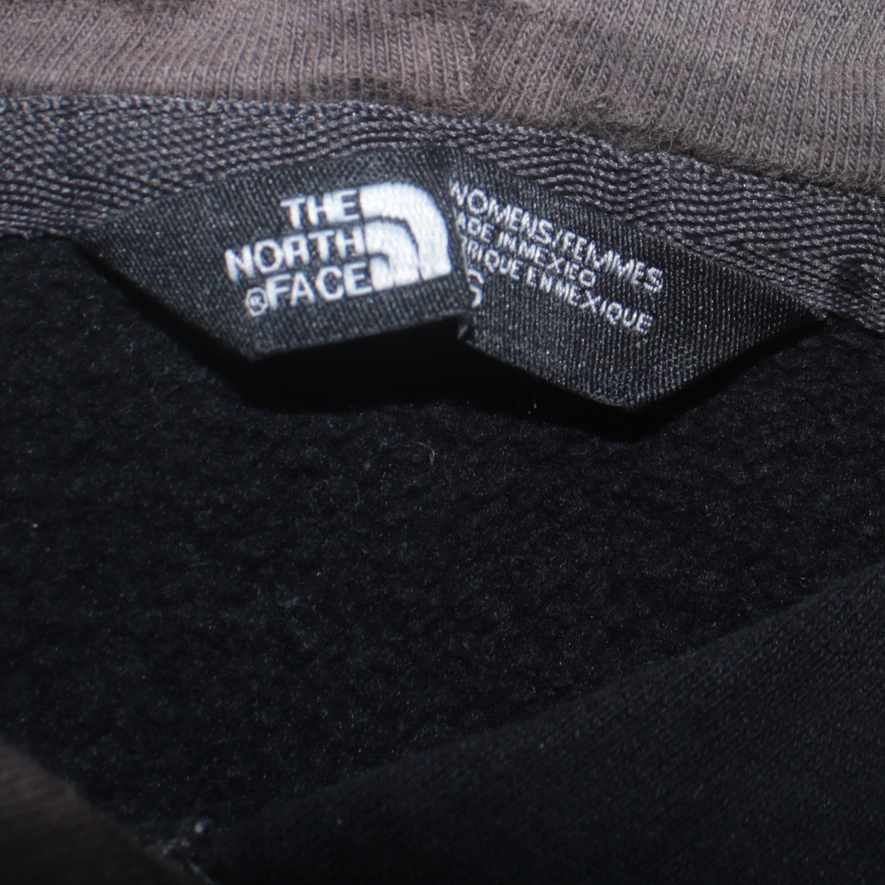 The North Face Women's Black Pullover Hoodie Size S Graphic Logo Cotton Blend