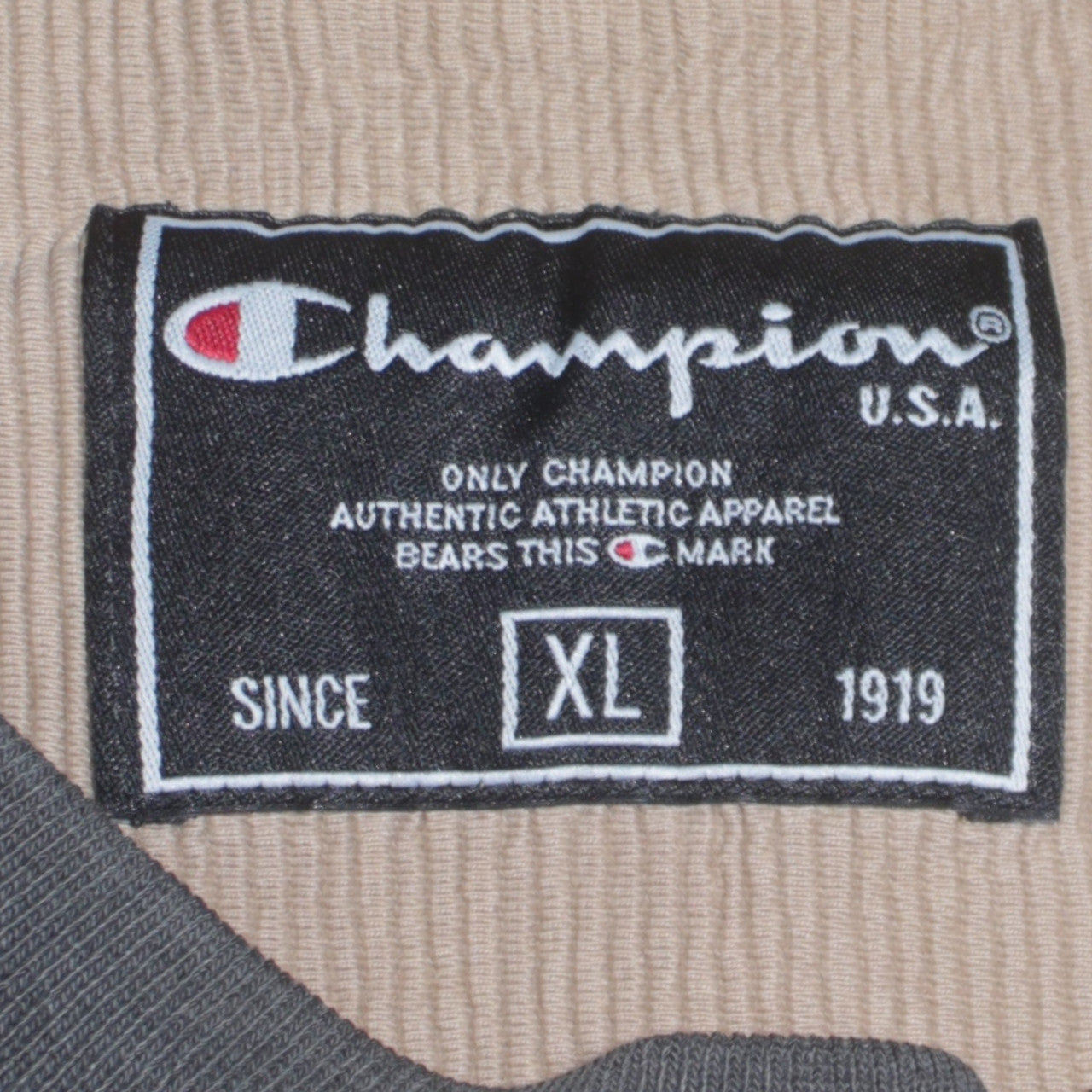 Champion Men's Grey XL Crew Neck Embroidered Pullover Sweatshirt