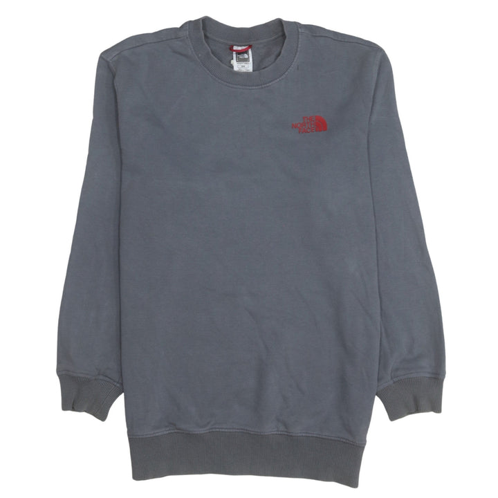 The North Face Men's Grey Logo Crew Neck Pullover Sweatshirt M