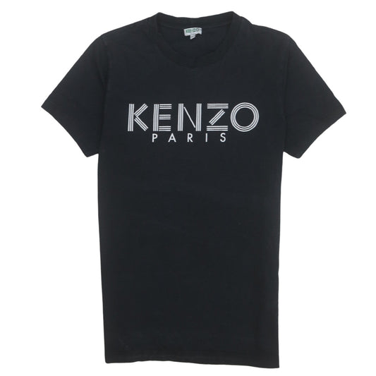Kenzo Men's Black XS Logo Graphic Cotton T-Shirt