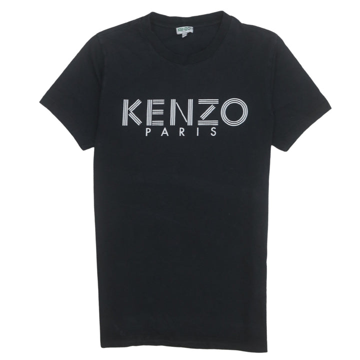 Kenzo Men's Black XS Logo Graphic Cotton T-Shirt