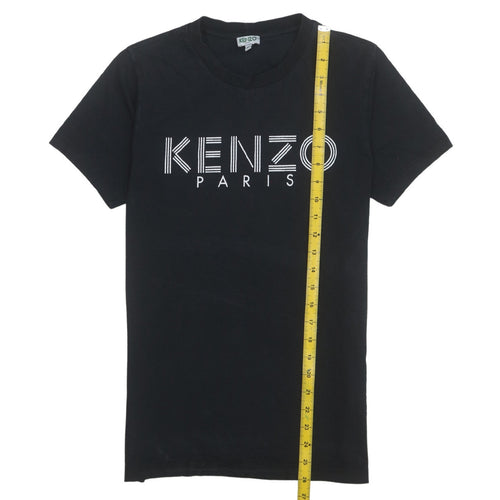 Kenzo Men's Black XS Logo Graphic Cotton T-Shirt