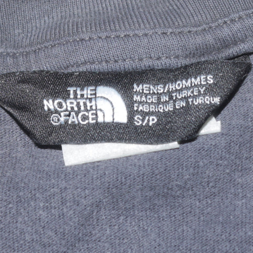 The North Face Men's Blue Cotton Crew Neck Short Sleeve T-Shirt Size S