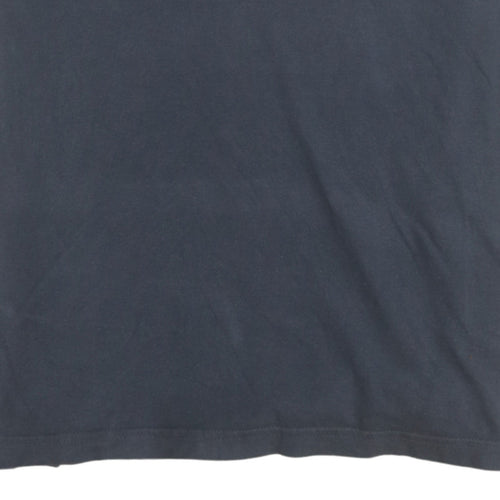 The North Face Men's Blue Cotton Crew Neck Short Sleeve T-Shirt Size S