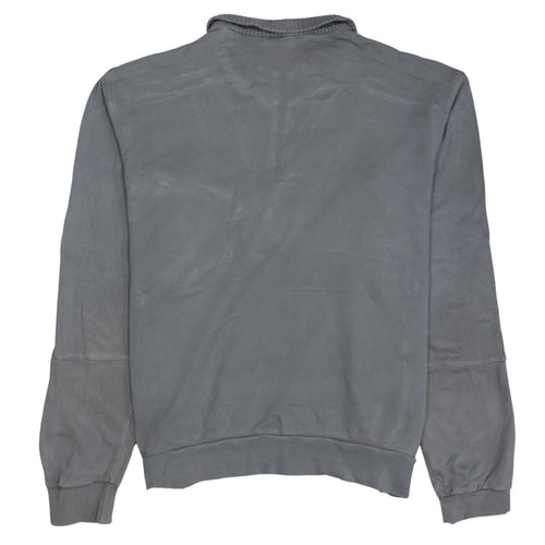 Adidas Men's Grey 1/2 Zip Fleece Sweatshirt Size L Regular Fit