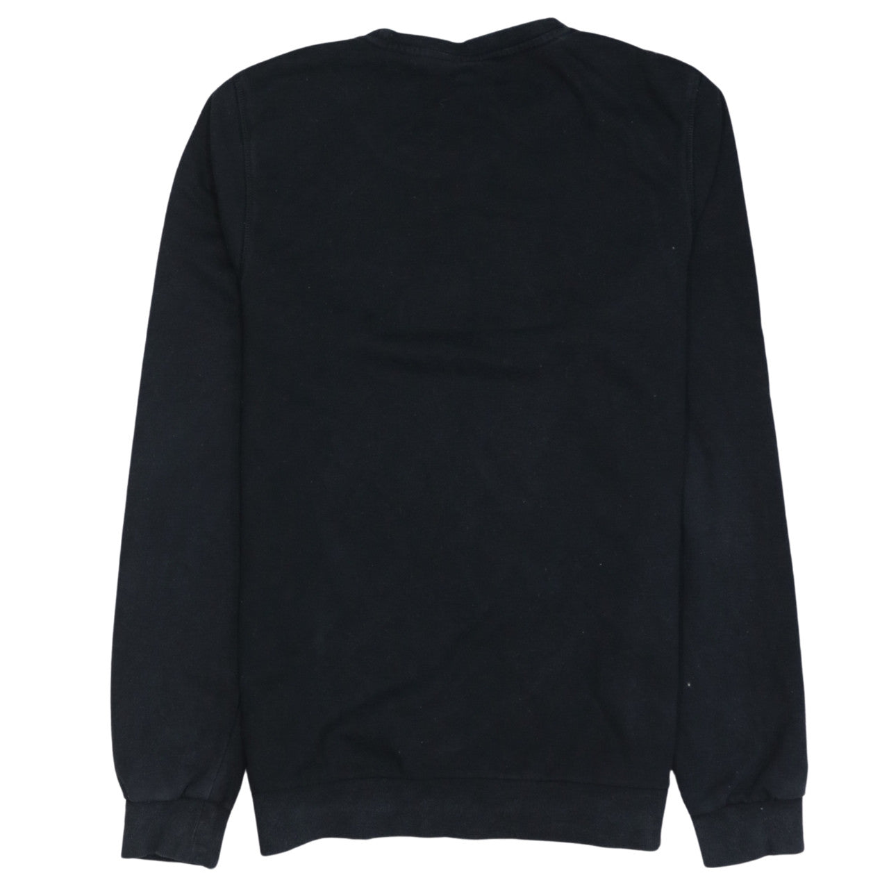 Adidas Men Black Logo Crew Neck Pullover Sweatshirt L