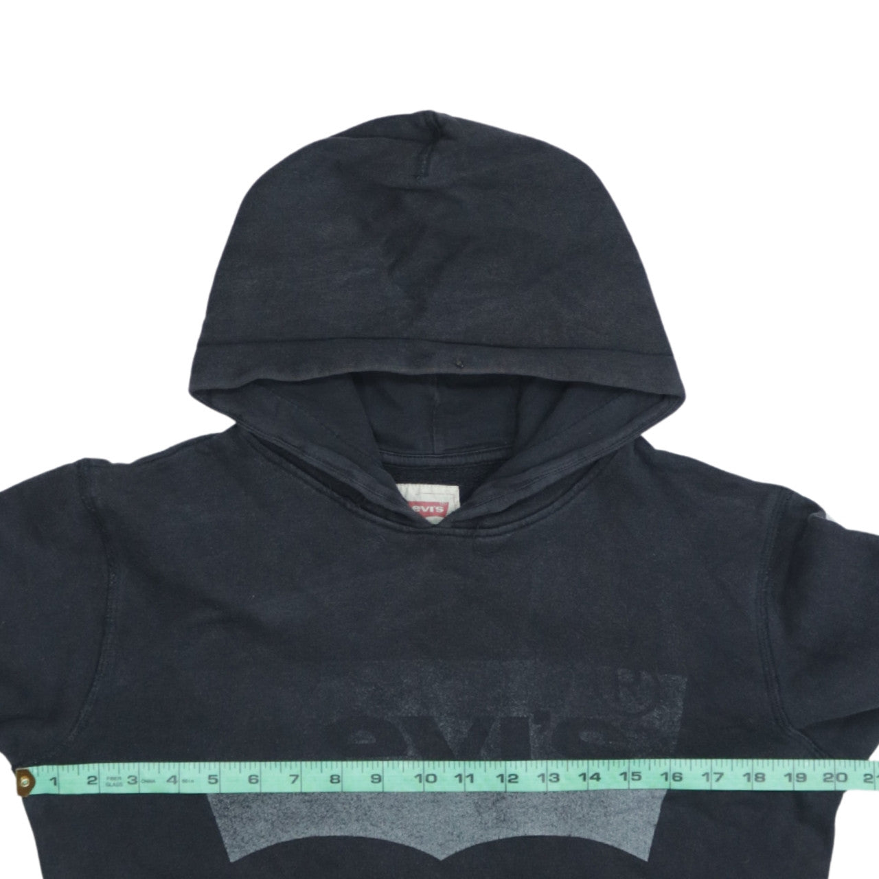 Levi's Boys Black Pullover Hoodie Size 14 Classic Logo Cotton Sweatshirt