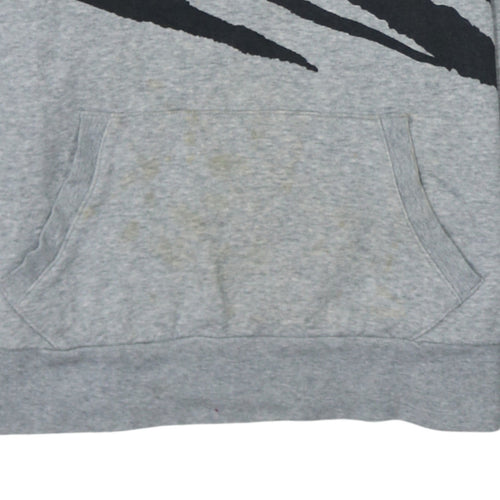 PUMA Womens Grey Animal Print Pullover Hoodie Size 12