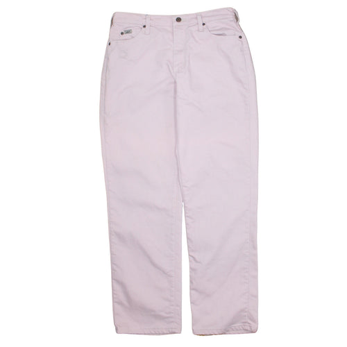 Lee Womens Pink Relaxed Straight Leg High Waist Jeans Size 8