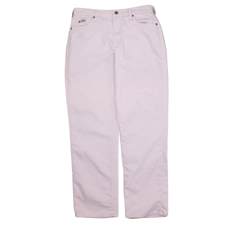 Lee Womens Pink Relaxed Straight Leg High Waist Jeans Size 8