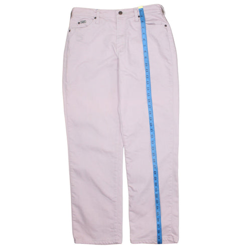 Lee Womens Pink Relaxed Straight Leg High Waist Jeans Size 8