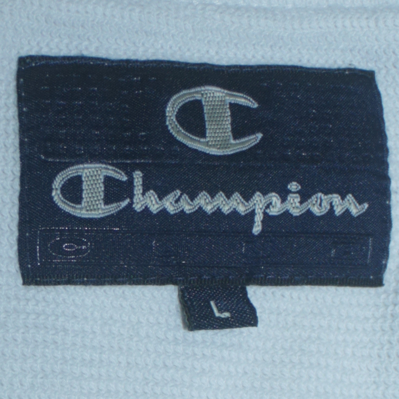 Champion Men's White V-Neck Pullover Jumper L Classic Knit