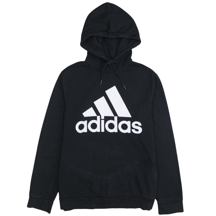 Adidas Women Black L Pullover Hoodie Sweatshirt with Logo