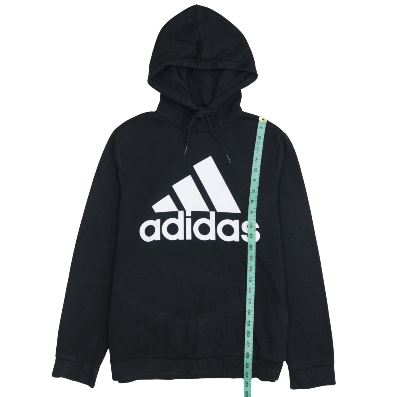 Adidas Women Black L Pullover Hoodie Sweatshirt with Logo