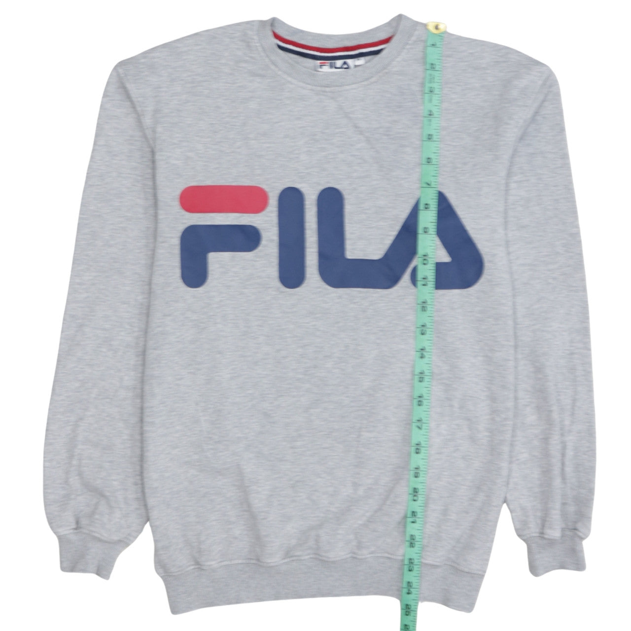 FILA Men's Grey XL Pullover Sweatshirt with Logo Crew Neck